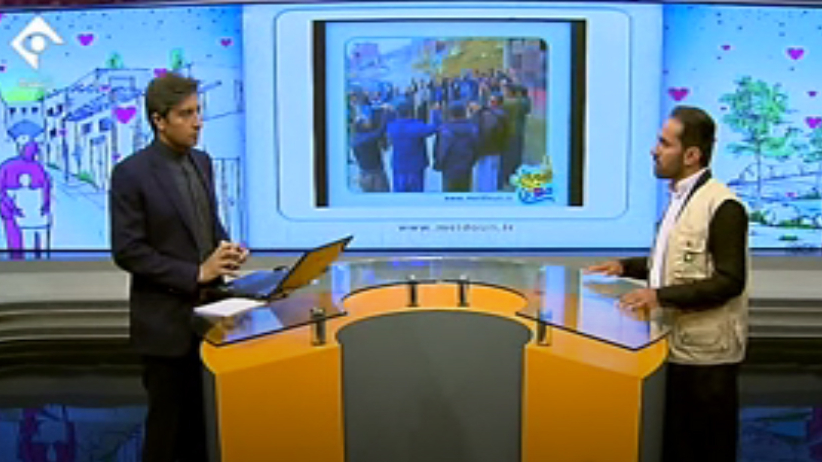 حضور تسهیل‌گر بنیاد برکت در برنامه‌ی حرف حساب شبکه‌ی یک سیما در خصوص ارایه‌ی گزارش فعالیت‌های اشتغال‌زایی برکت در استان کردستان